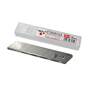 Ostrza wymienne Schuller łamane 18 mm do noży chowanych, 10 sztuk