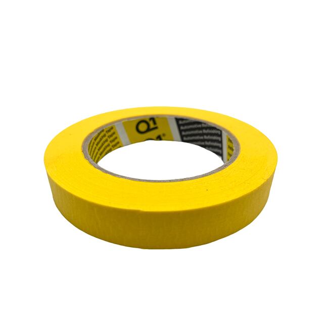 Taśma maskująca Q1 Premium 18 mm x 50 m 110°C Żółta