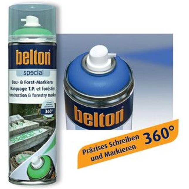BELTON Spray do zaznaczania Zielona sygnalizacyjna 500ml