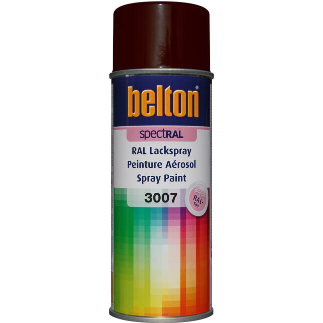 Belton Farba w sprayu RAL 3007 400ml CIEMNY WYŚNIOWY