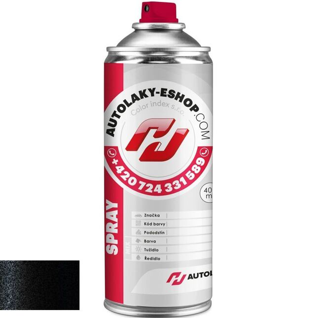 Lakier samochodowy w sprayu Opel 23G ČERNÝ DIAMANT