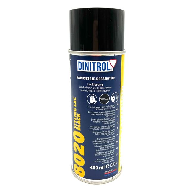 Dinitrol 8020 Styling Lac do tworżyw sztucznych czarny 400ml