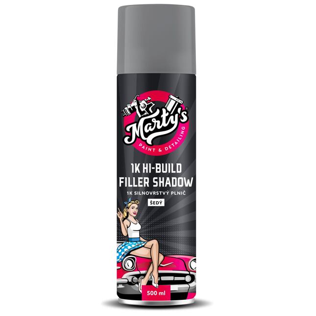 Marty's HI-BUILD Wypełniacz w sprayu Szary 500ml