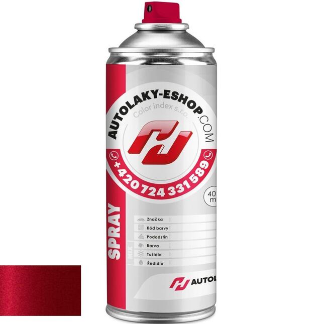 Lakier samochodowy w sprayu Opel GD6 POWER ČERVENÁ