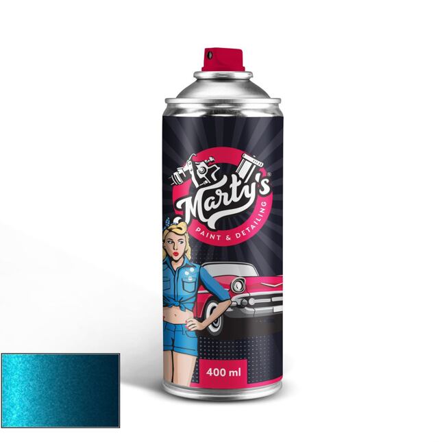Lakier samochodowy w sprayu Porsche E6 Tuerkis Blau