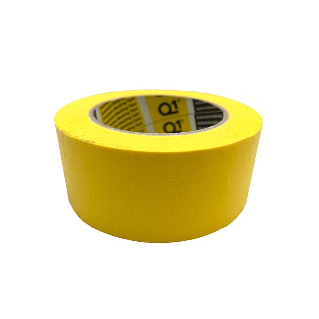 Taśma maskująca Q1 Premium 48 mm x 50 m 110°C żółta